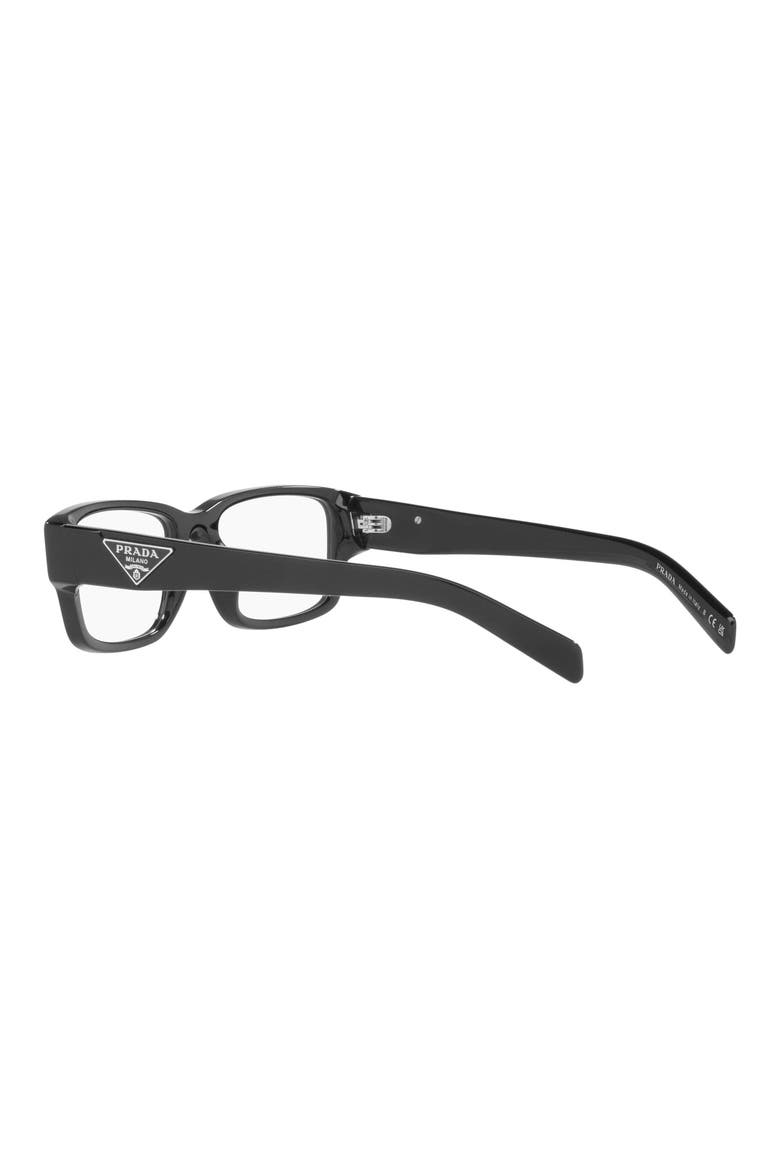 55mm Rectangular Optical Glasses, Alternate, color, BLACK