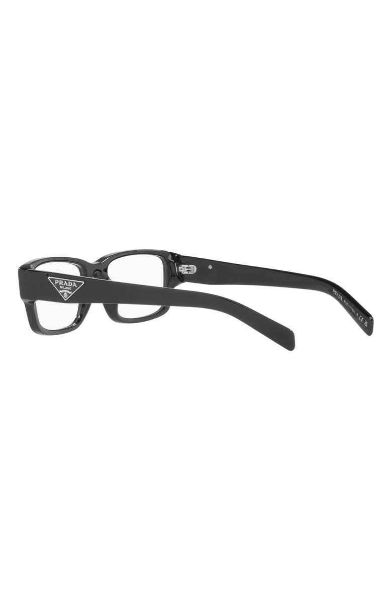Prada 55mm Rectangular Optical Glasses, Alternate, color, 