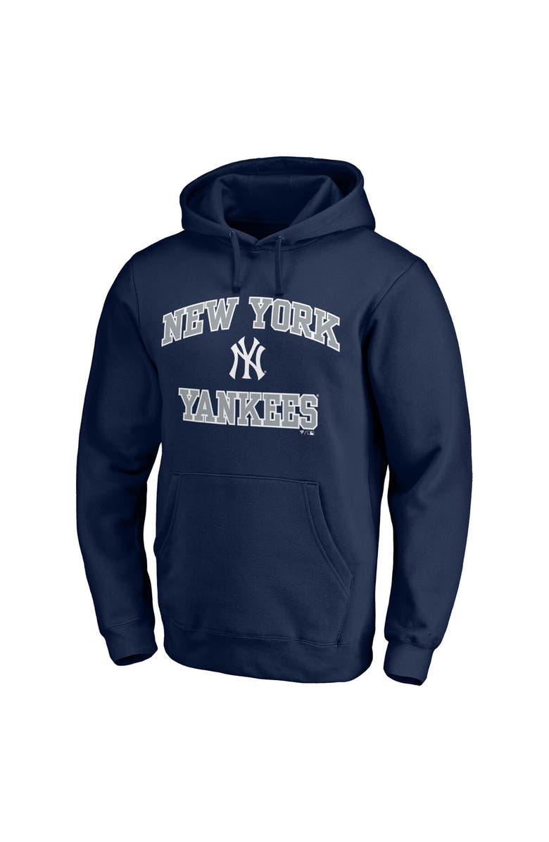 FANATICS Men's Fanatics Branded Navy New York Yankees Heart & Soul Pullover Hoodie, Alternate, color, 