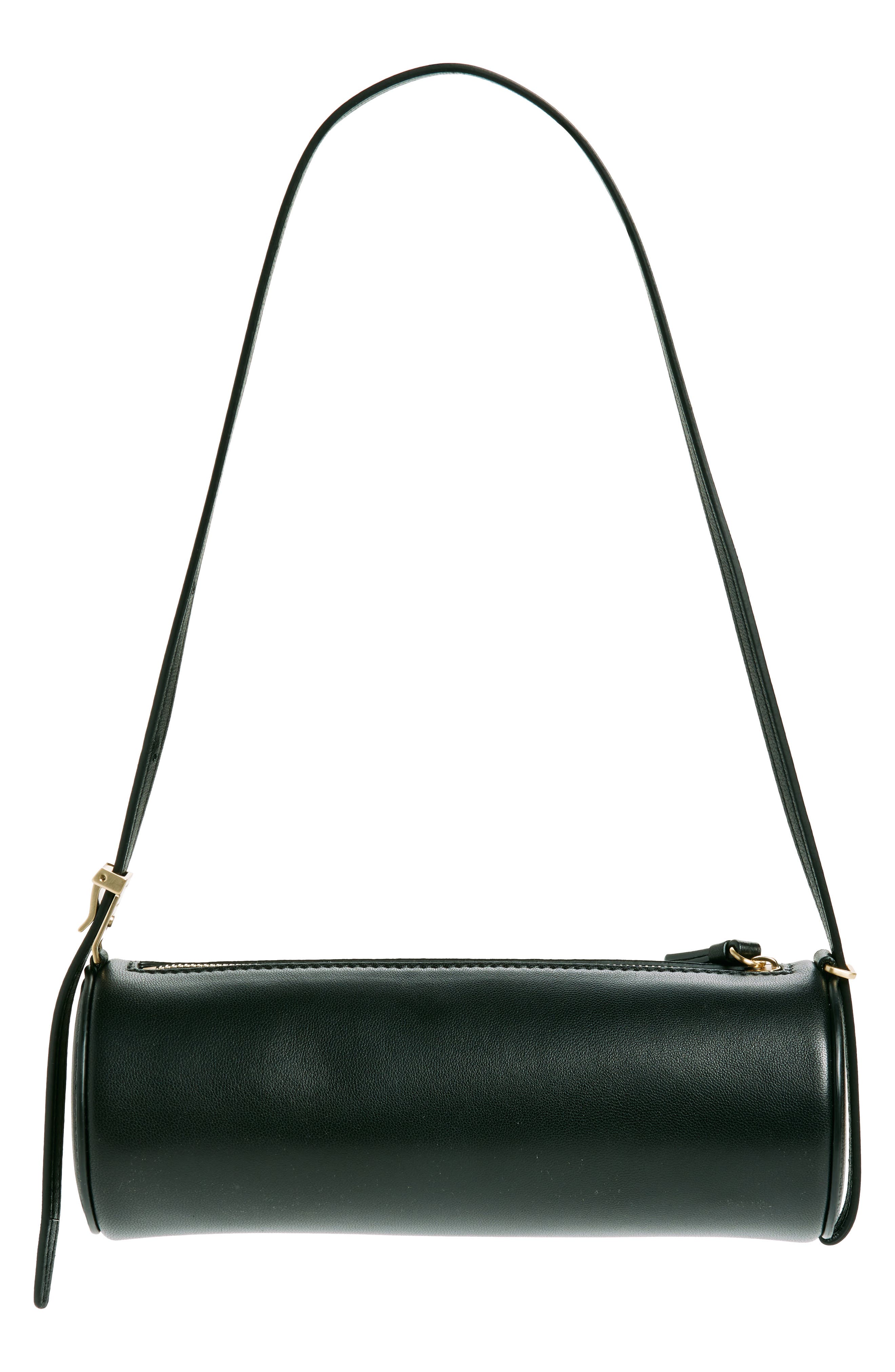Proenza Schouler Mini Silo Shoulder Bag, Alternate, color, Black