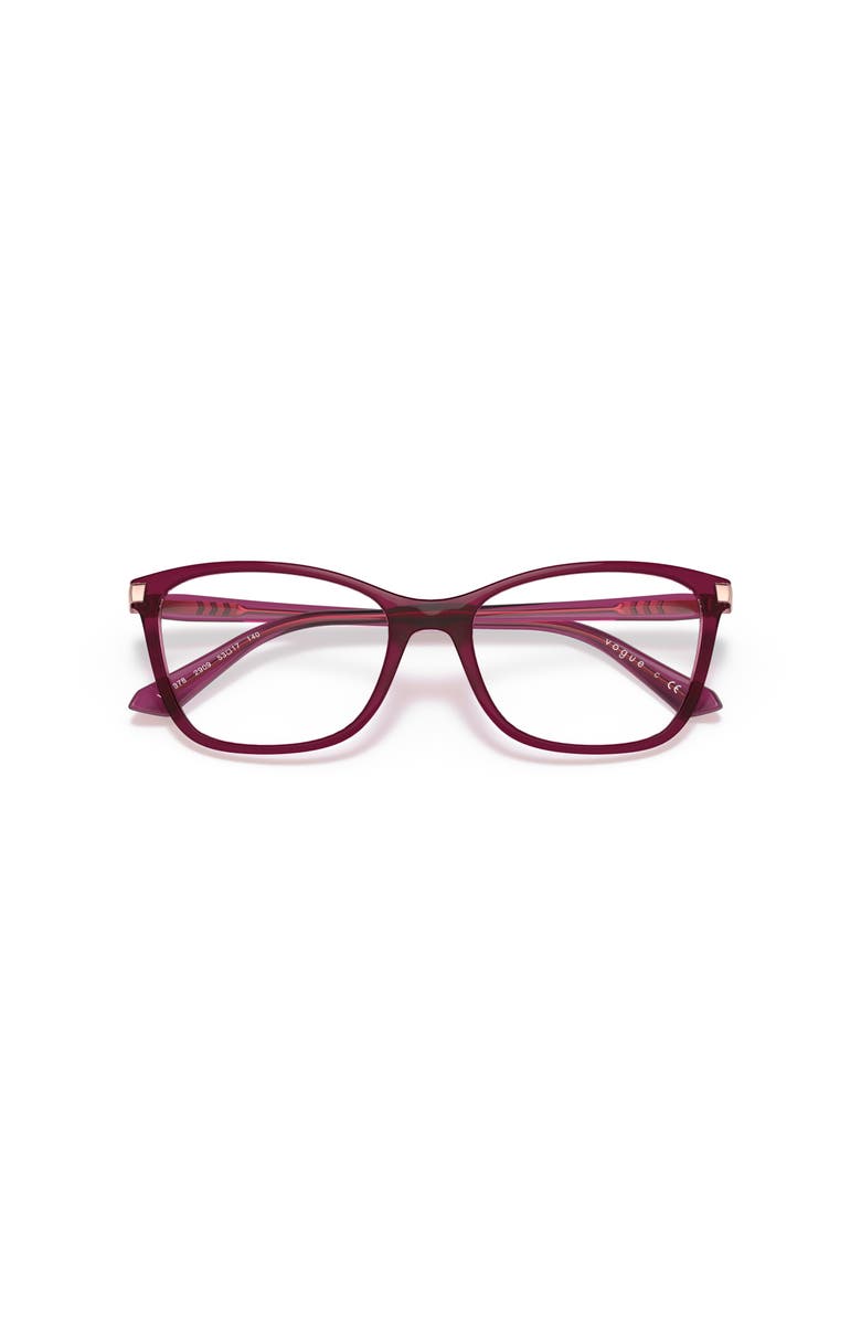 Vogue Eyewear 53mm Rectangle optical glasses, Alternate, color, Violet