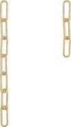 Bearfruit Jewelry Sterling Silver 18k Gold Plated Amelia Chain Earrings Dainty Daily Trendy