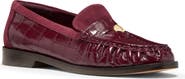 Kate Spade New York Penny Croc Embossed Leather Loafer