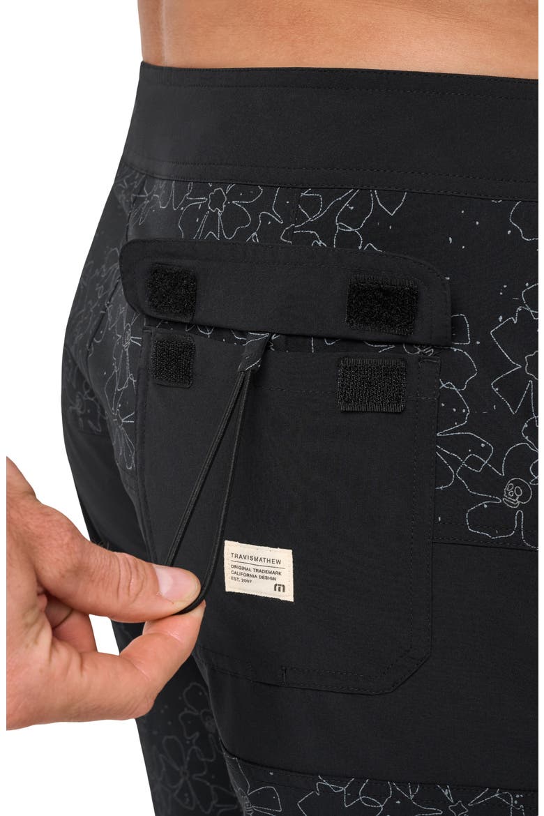 Just My Type Board Shorts, Alternate, color, BLACK