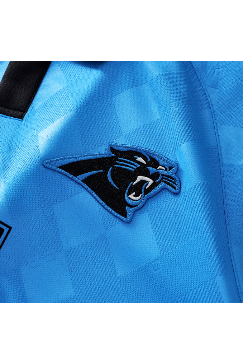 Youth Fanatics Blue Carolina Panthers Football x Football Collared Fan Top, Alternate, color, Blue