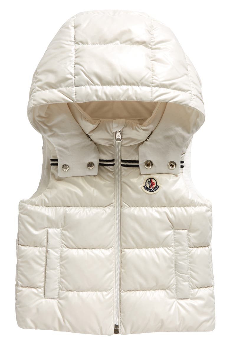 Kids' Peter Hooded Down Vest, Main, color, WHITE