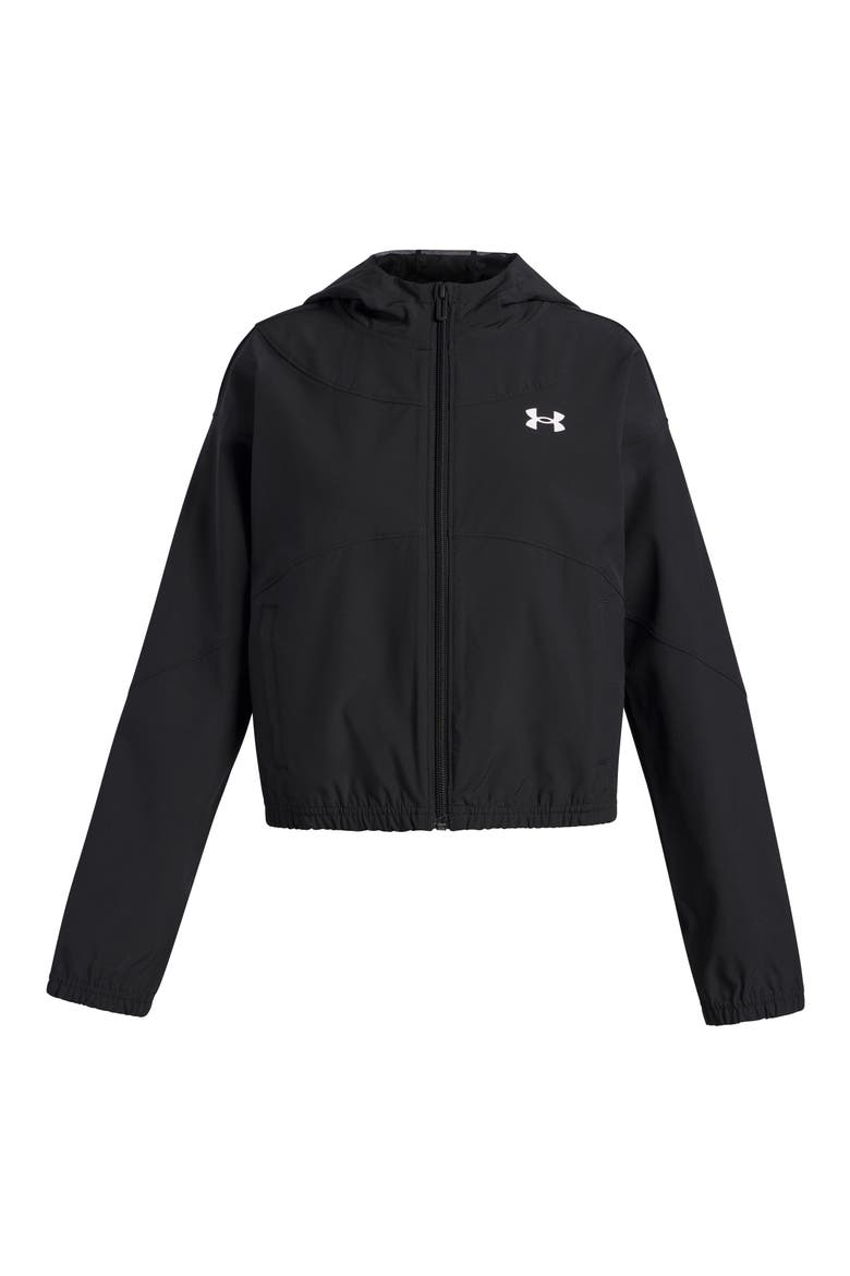 Kids' Rival Woven Water Repellent Jacket, Main, color, 004 BLACK