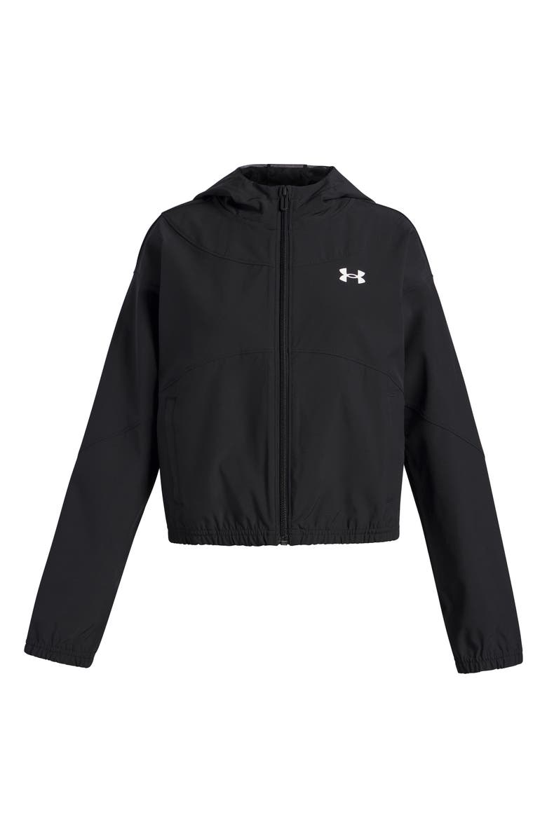 Under Armour Kids' Rival Woven Water Repellent Jacket, Main, color, 004 Black