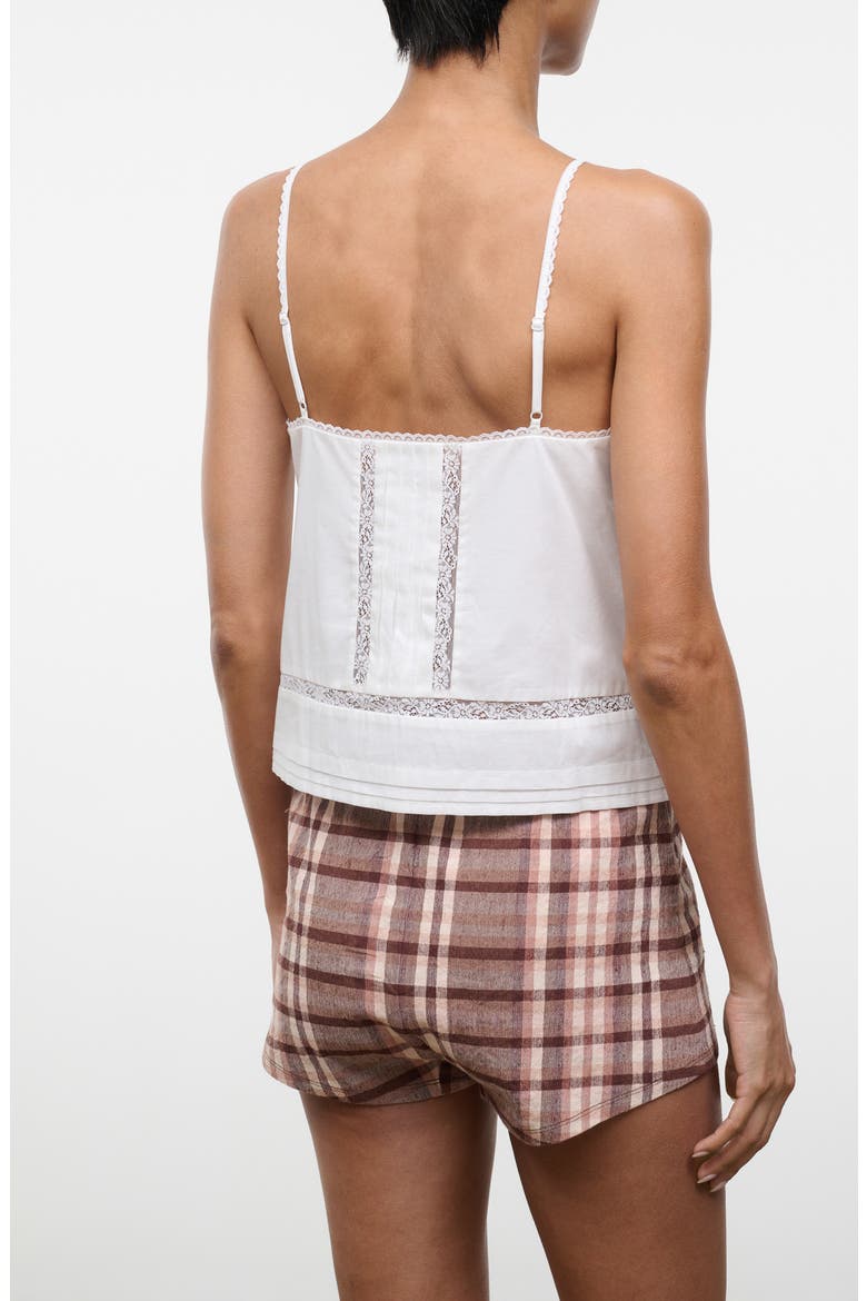 Corinna Lace Detail Cotton Top, Alternate, color, IVORY