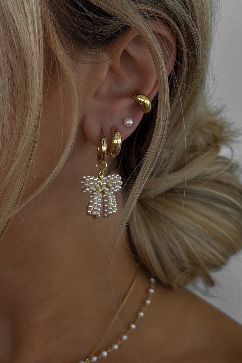 Lola Earrings, Alternate, color, Gold