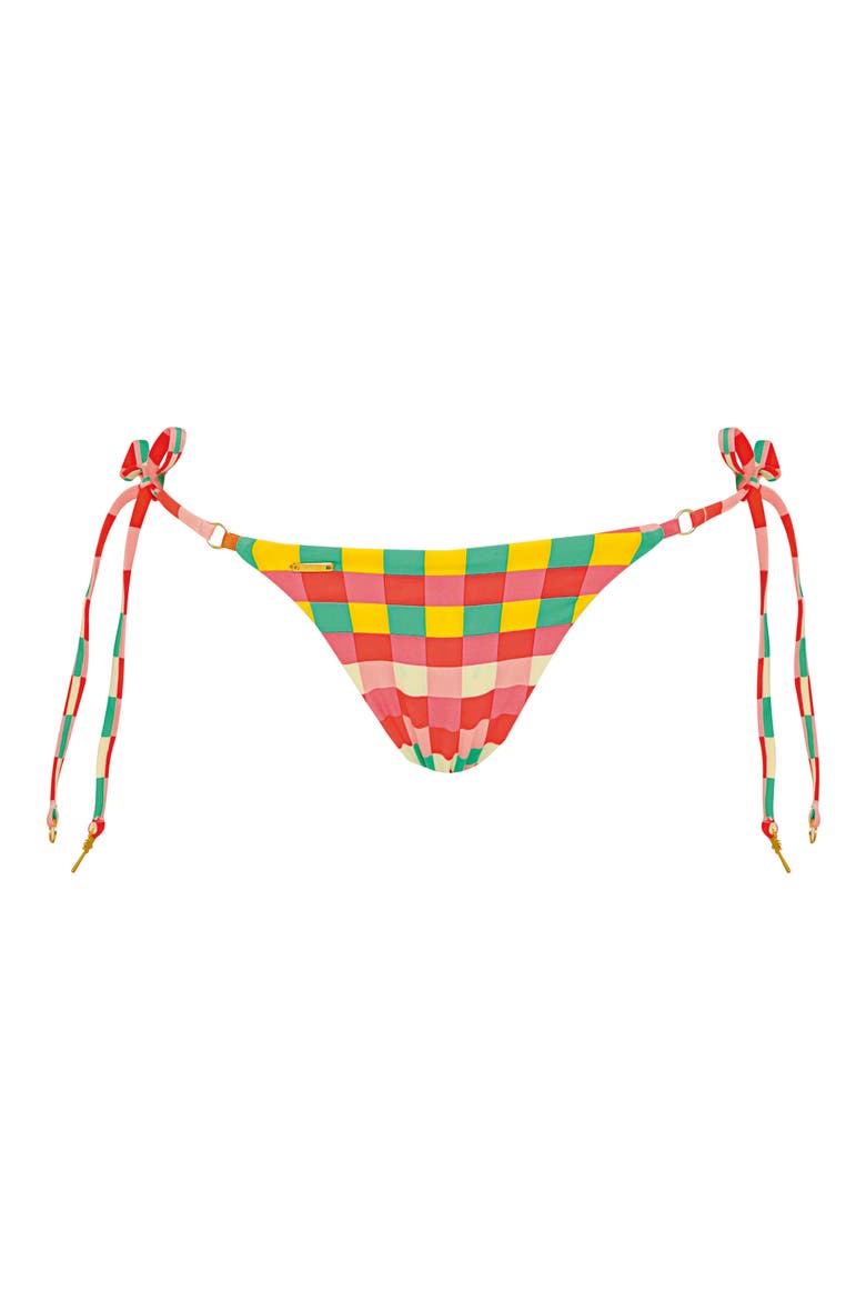 Golden Gambit Oahu Reversible Side Tie Bikini Bottoms, Alternate, color, RED MULTI