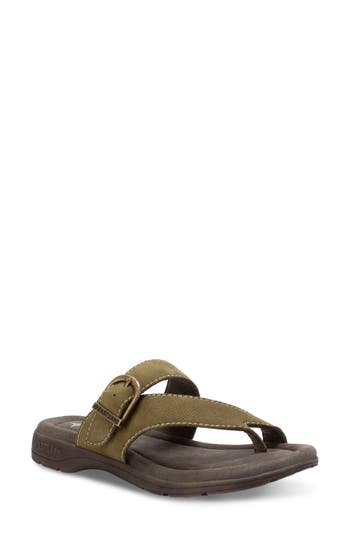 Shop Eastland Tahiti Ii Slide Sandal In Olive