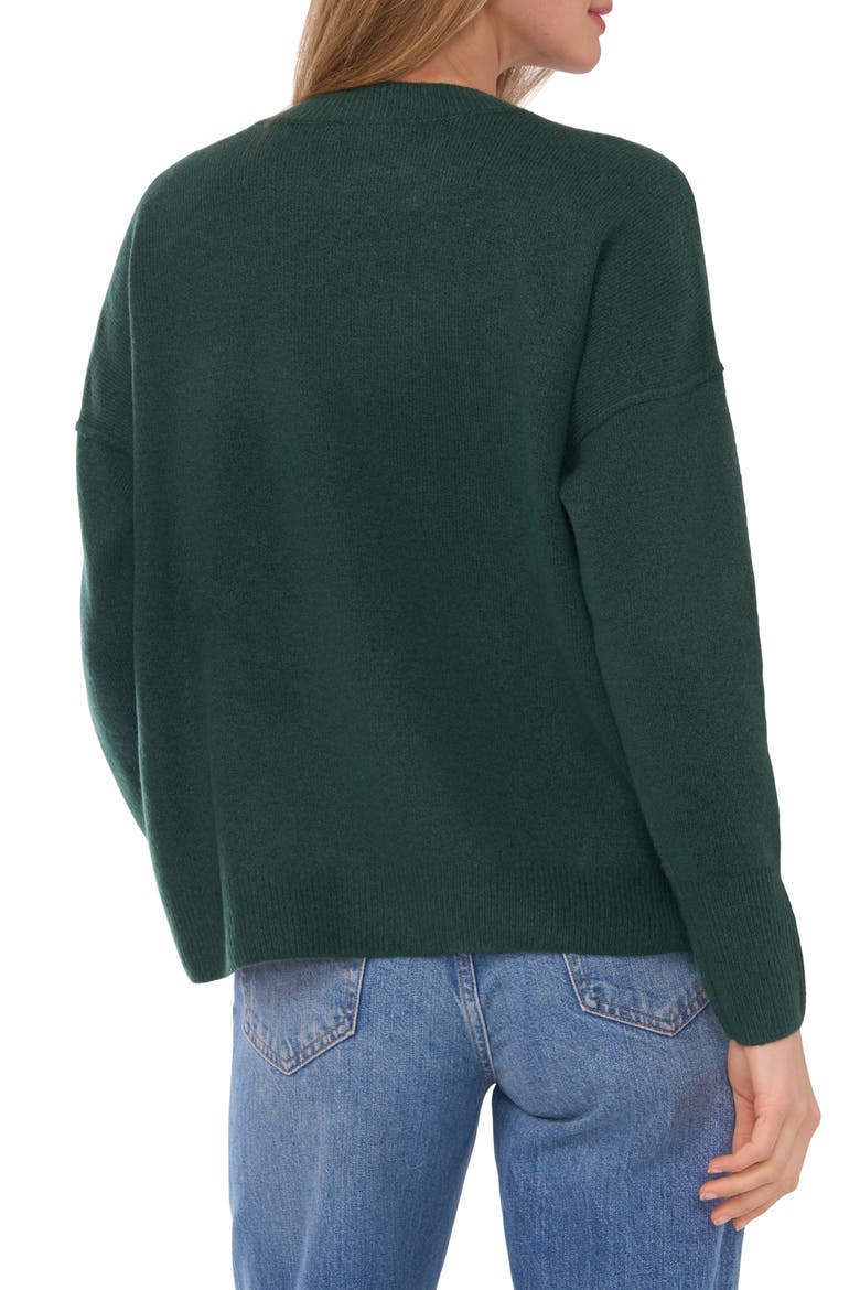 Believe Crewneck Sweater, Alternate, color, WINDSOR MOSS