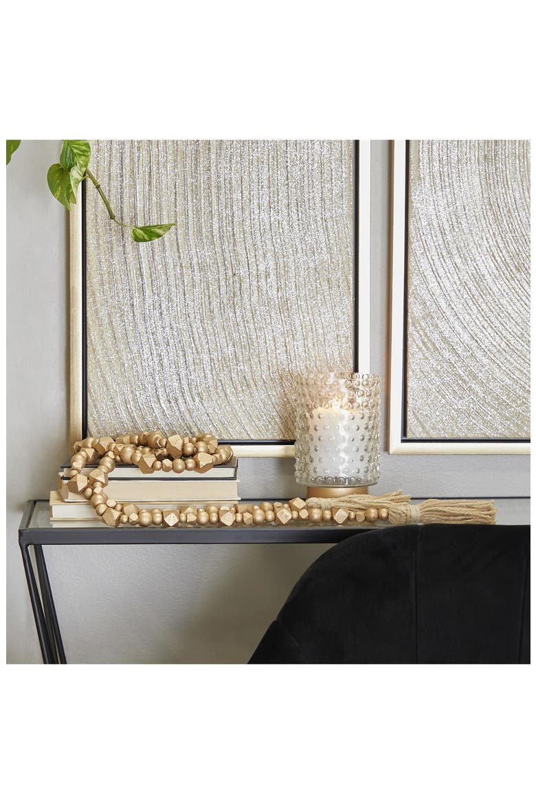 Bohemian Mango Wood Garland, Alternate, color, GOLD