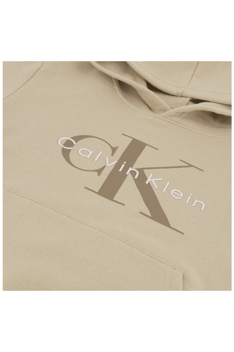 Kids' Monologo Graphic Hoodie, Alternate, color, WHITE PEPPER