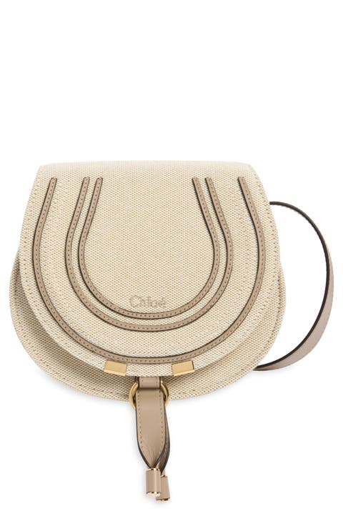 Small Marcie Canvas Saddle Bag
