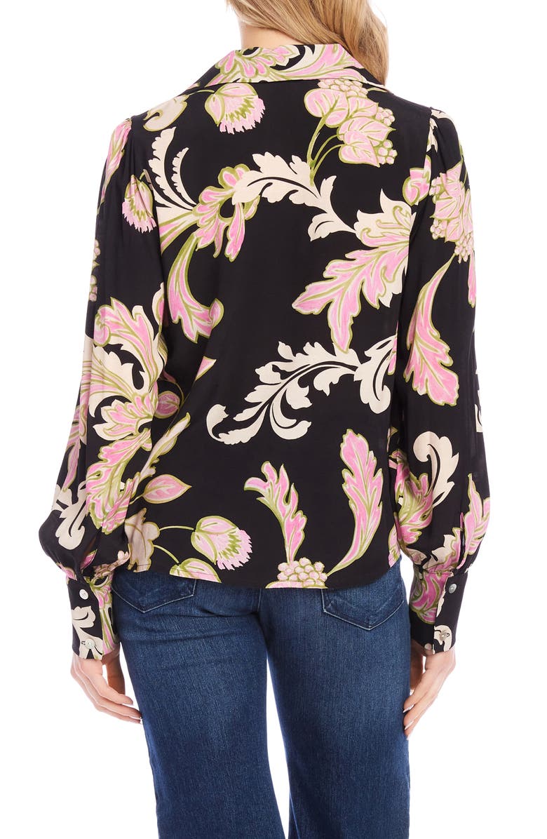 Karen Kane Print Blouson Top, Alternate, color, 