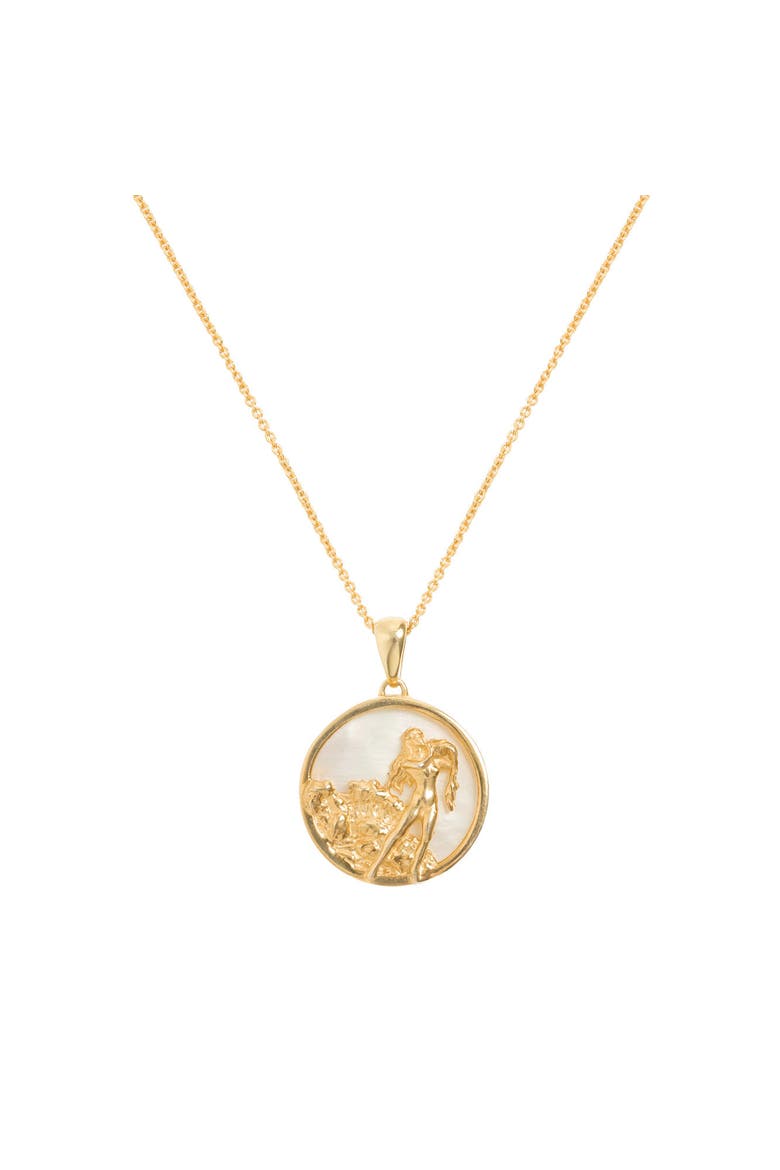 Zodiac Necklace, Alternate, color, Aquarius