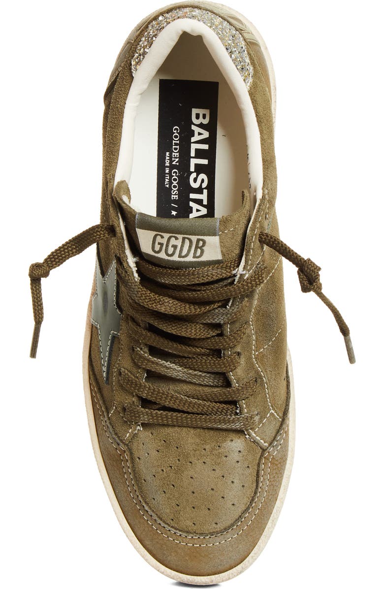 Golden Goose Ball Star Low Top Sneaker, Alternate, color, Olive Green/ Gold