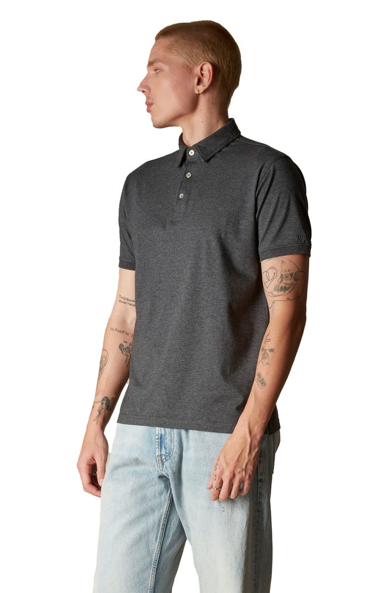 Members Only Men's Polo Shirt, Alternate, color, Charcoal