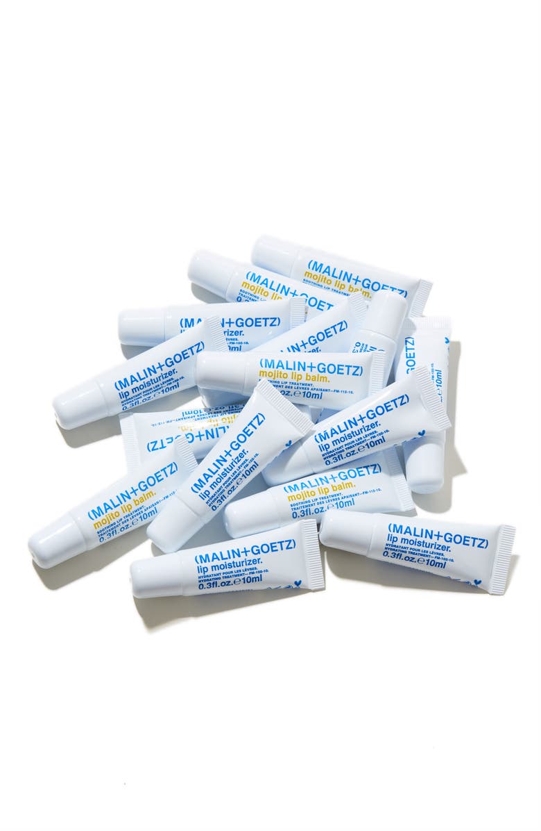MALIN+GOETZ Lip Service Full Size Lip Moisturizer & Balm Trio $45 Value, Alternate, color,