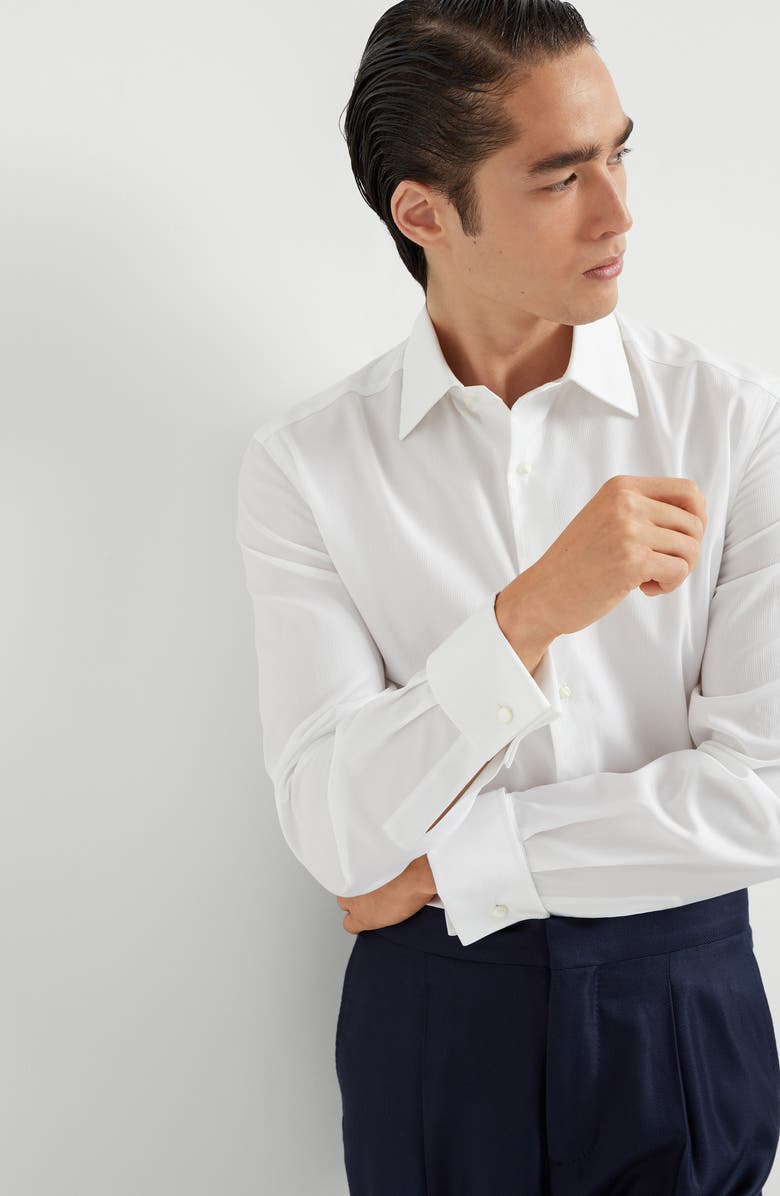 Brunello Cucinelli Tuxedo shirt, Alternate, color, 