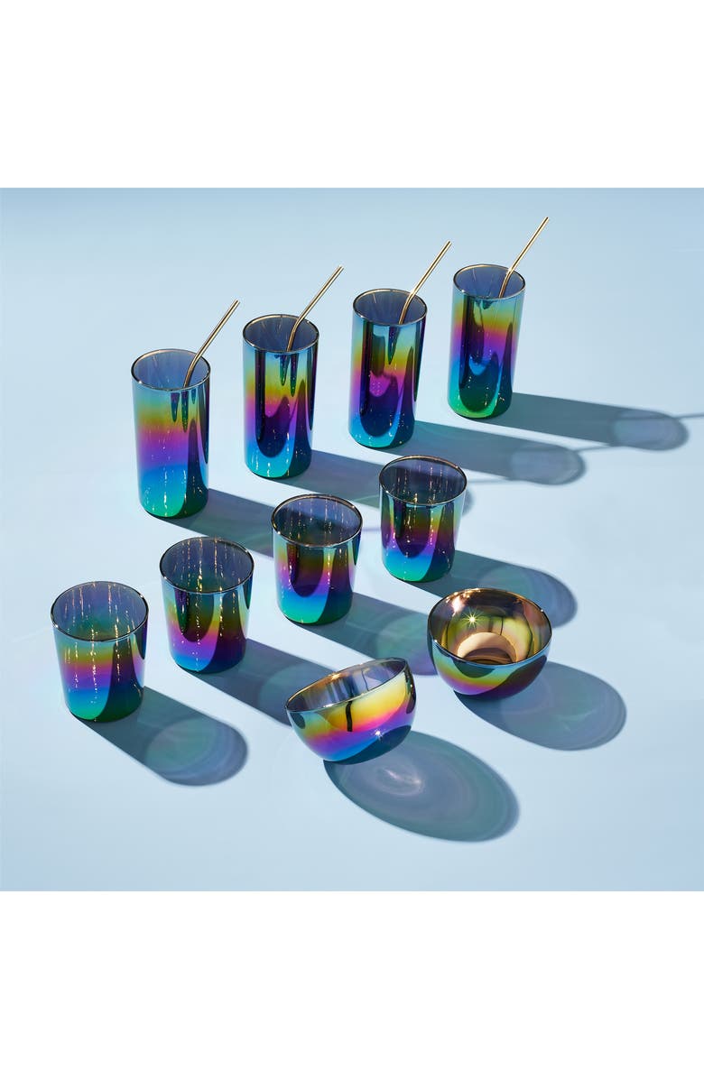 MoMA Shimmerware Set of 4 Highball Glasses, Alternate, color, 