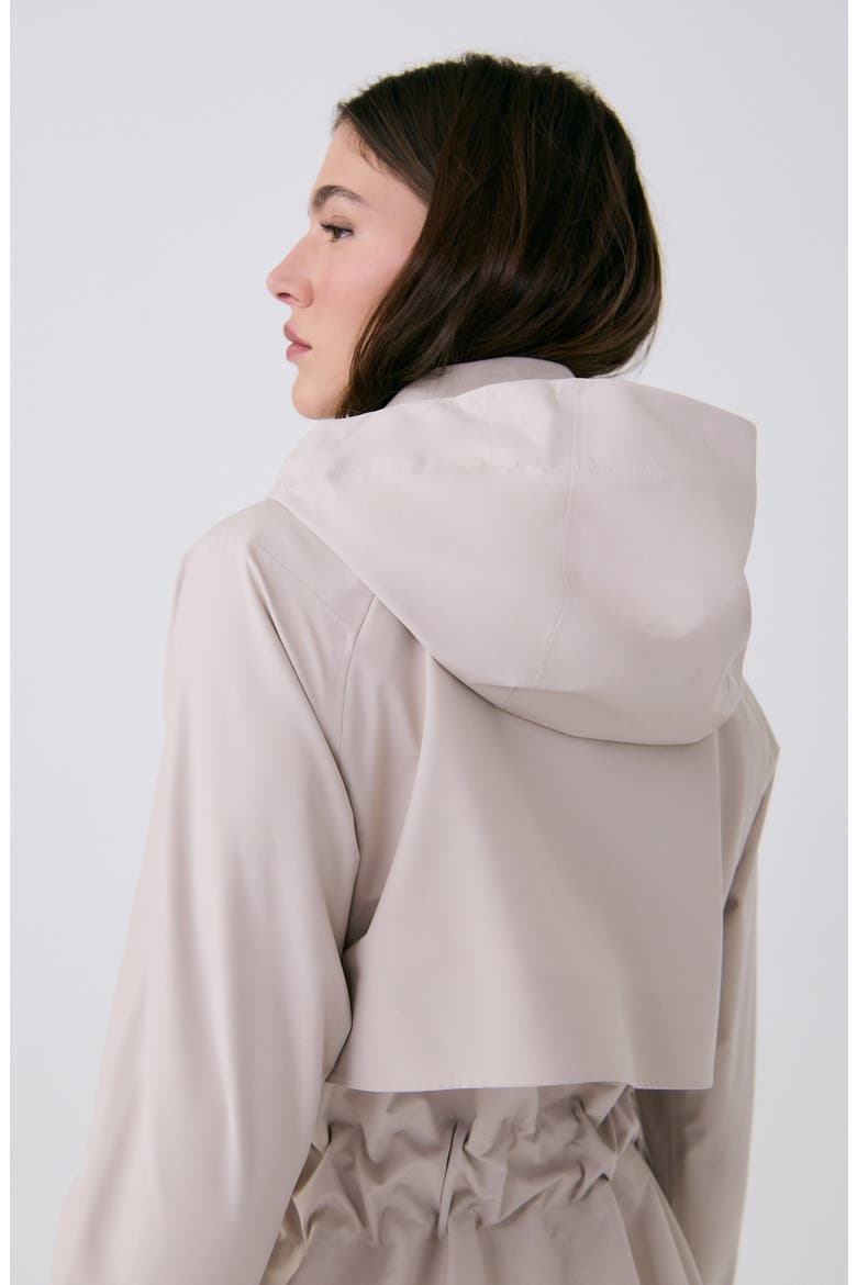 Alizé Rain Trench Coat, Alternate, color, ABALONE