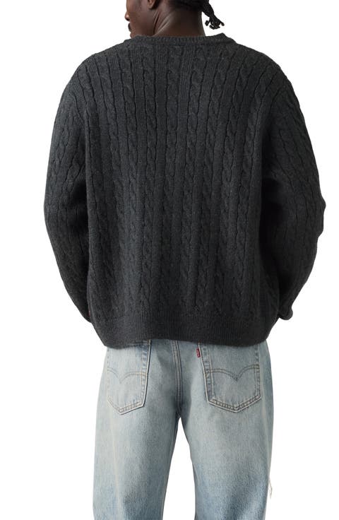 Fulton Cable Crewneck Cardigan