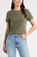 Caslon® Cotton Blend Crewneck T-Shirt