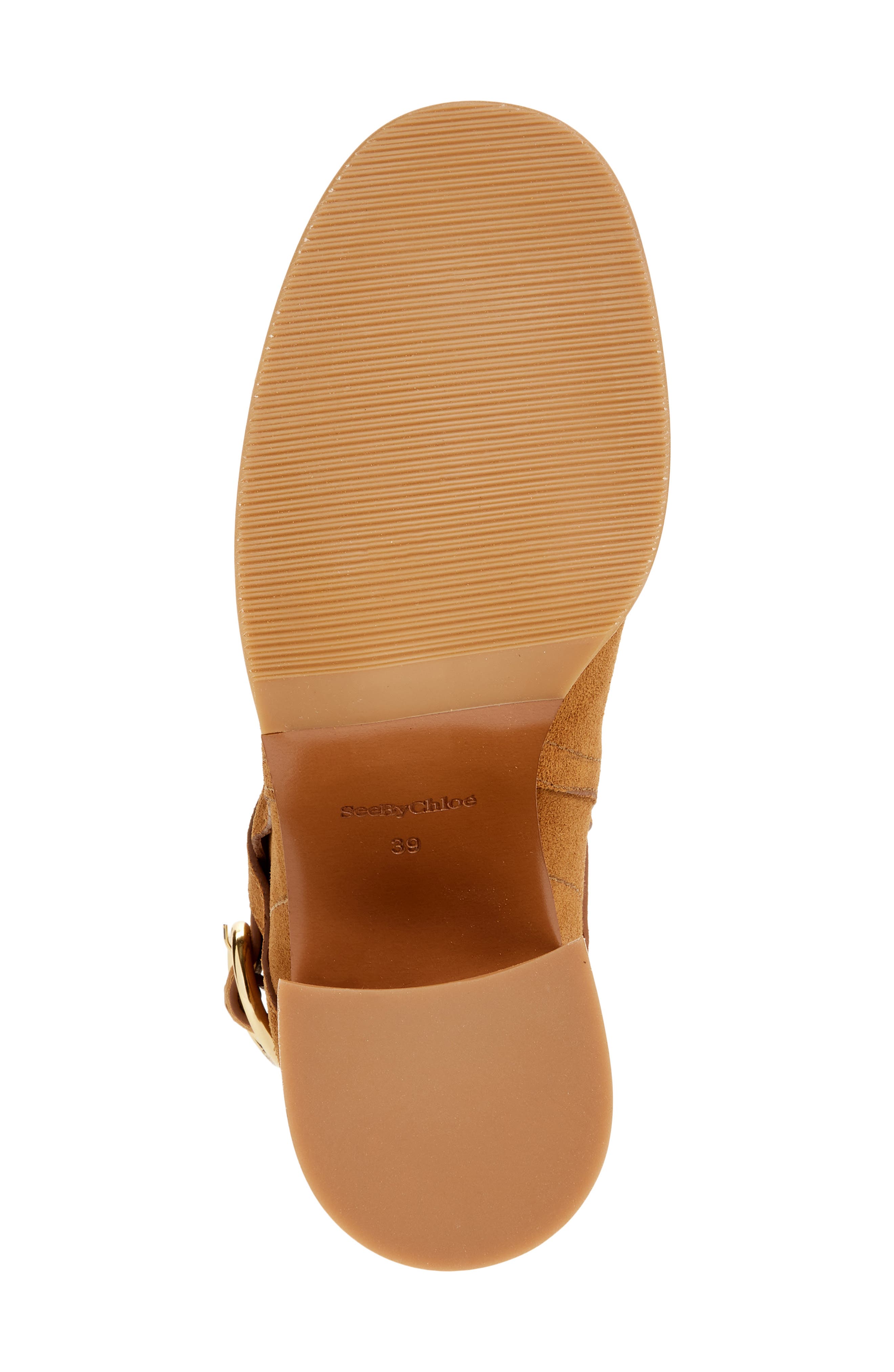 See by Chloé Zelda Block Heel Boot, Alternate, color, Tobacco