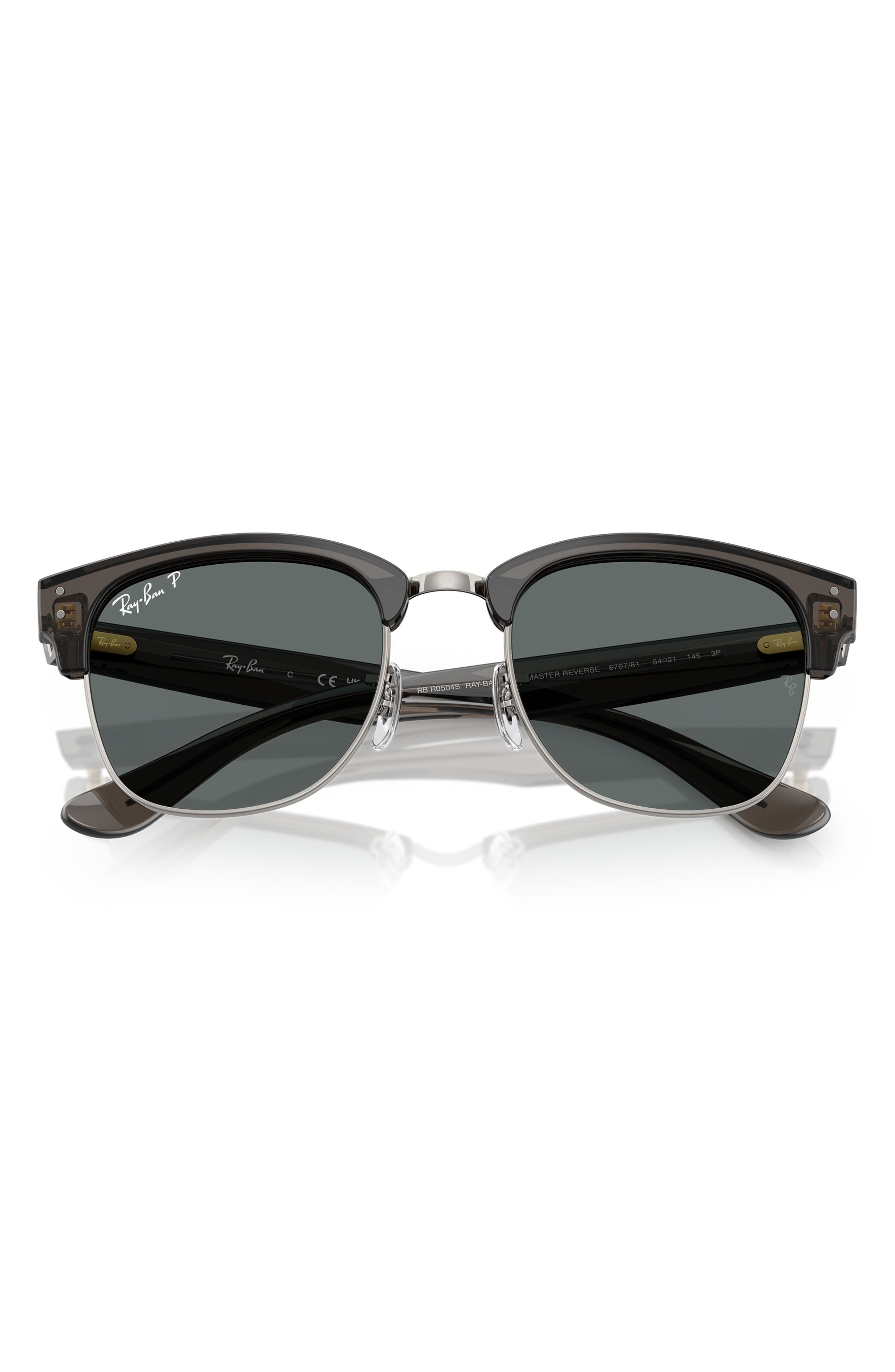 Ray-Ban レイバン　CLUBMASTER REVERSE Ray-Ban Clubmaster Reverse Lens 54mm Polarized Square Sunglasses