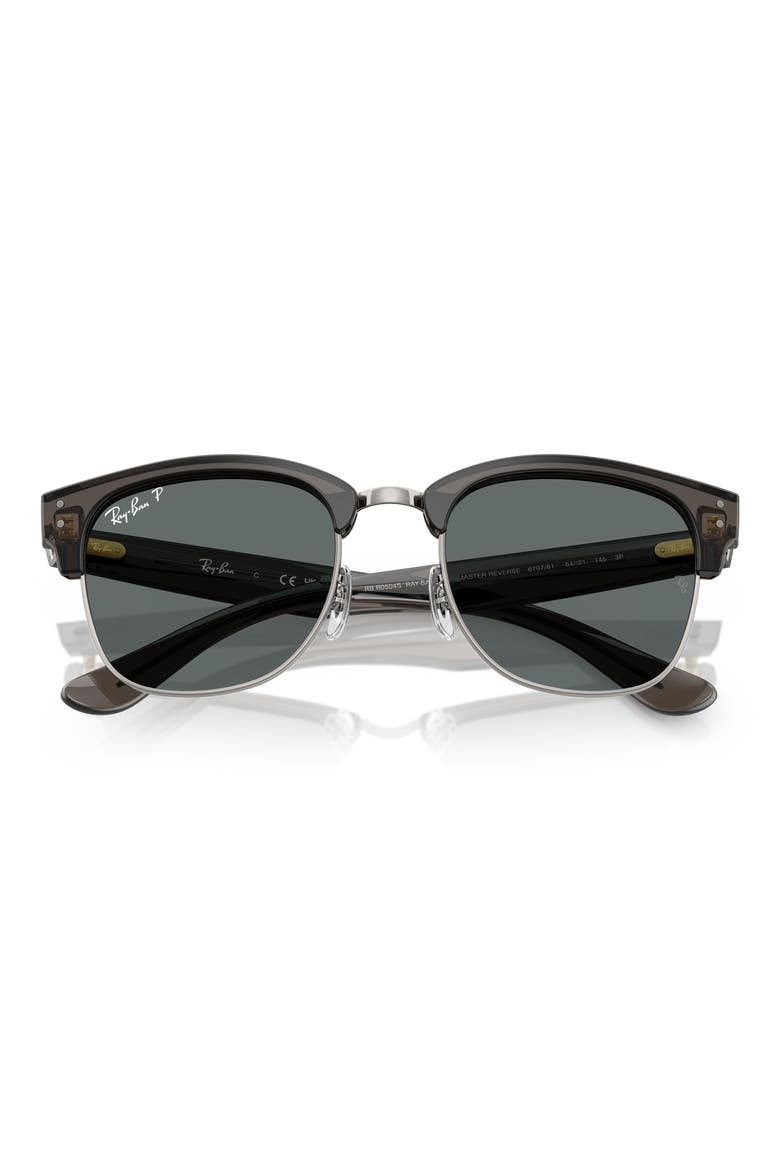 Clubmaster Reverse 51mm Polarized Square Sunglasses, Alternate, color, DARK GREY