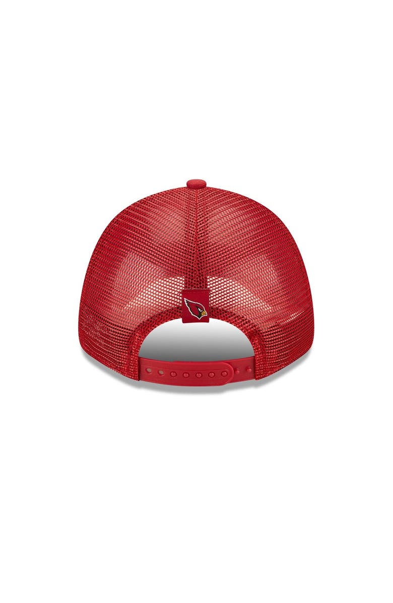 New Era Women's New Era Cardinal Arizona Cardinals Team Trucker 9FORTY Snapback Hat, Alternate, color, Cardinal