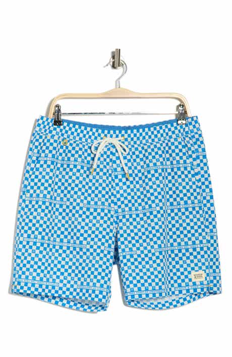 Scotch & Soda Checker Print Swim Trunks