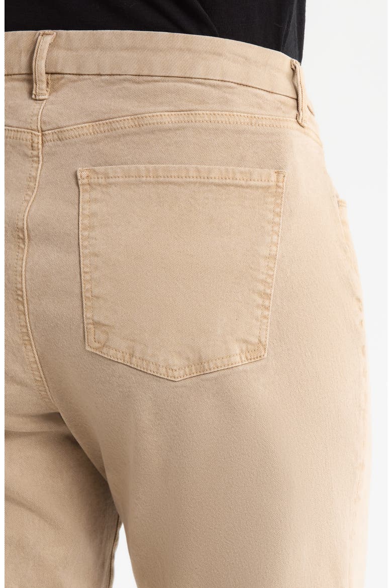 Meg Fab Ab Raw Hem High Waist Ankle Wide Leg Jeans, Alternate, color, CHAI