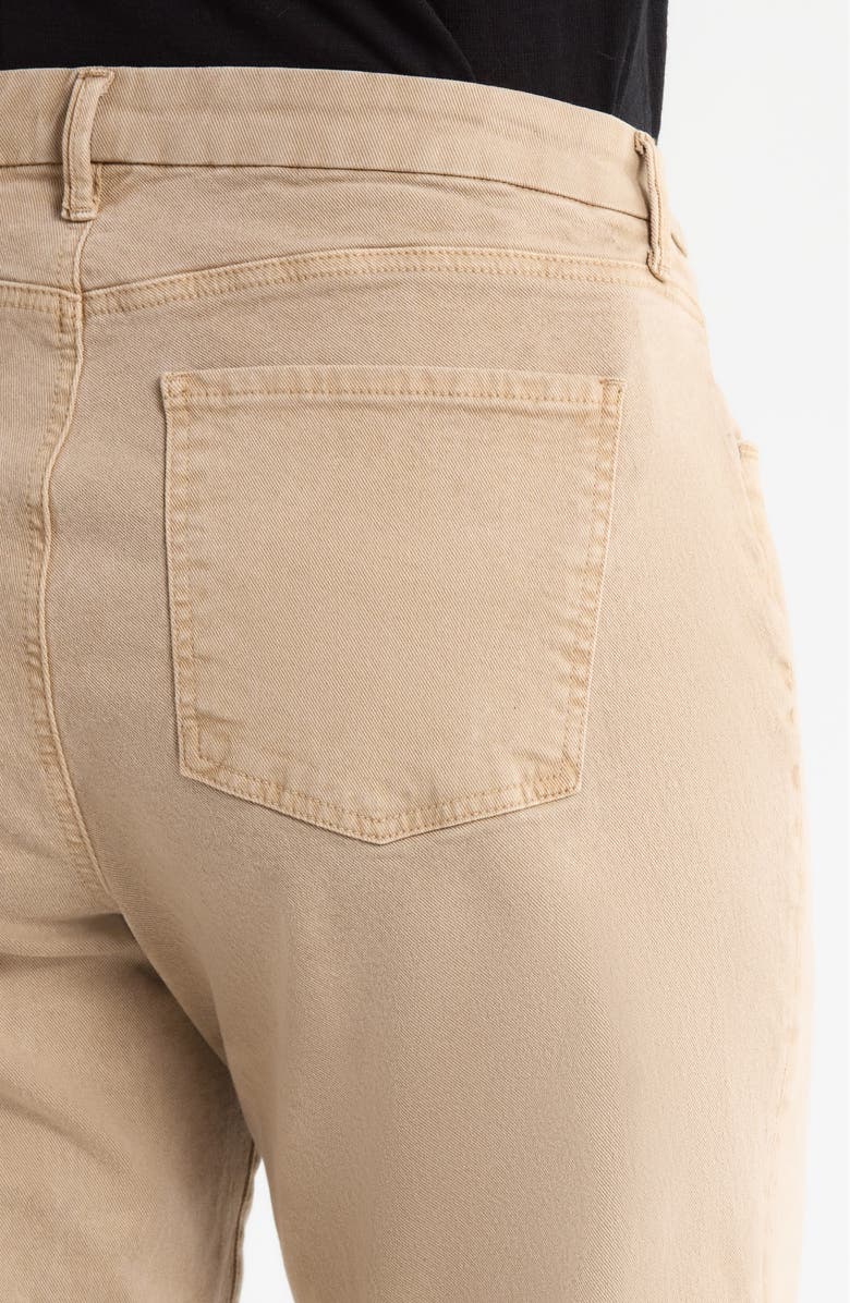 KUT from the Kloth Meg Fab Ab Raw Hem High Waist Ankle Wide Leg Jeans, Alternate, color, Chai