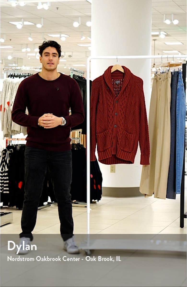 Signature Cotton Fisherman Sweater, sales video thumbnail