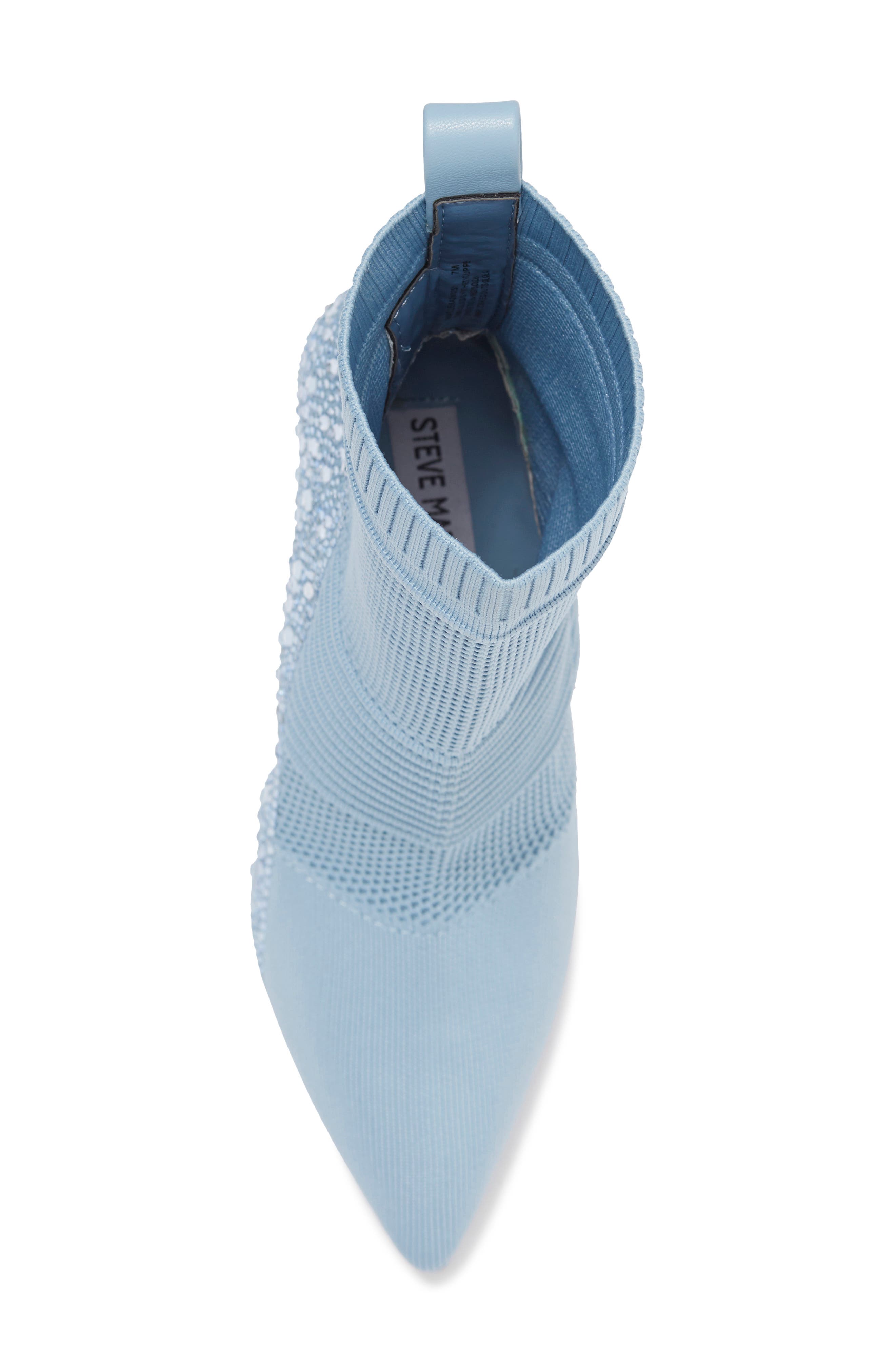 Maxwelle Pointed Toe Knit Boot, Alternate, color, BLUE
