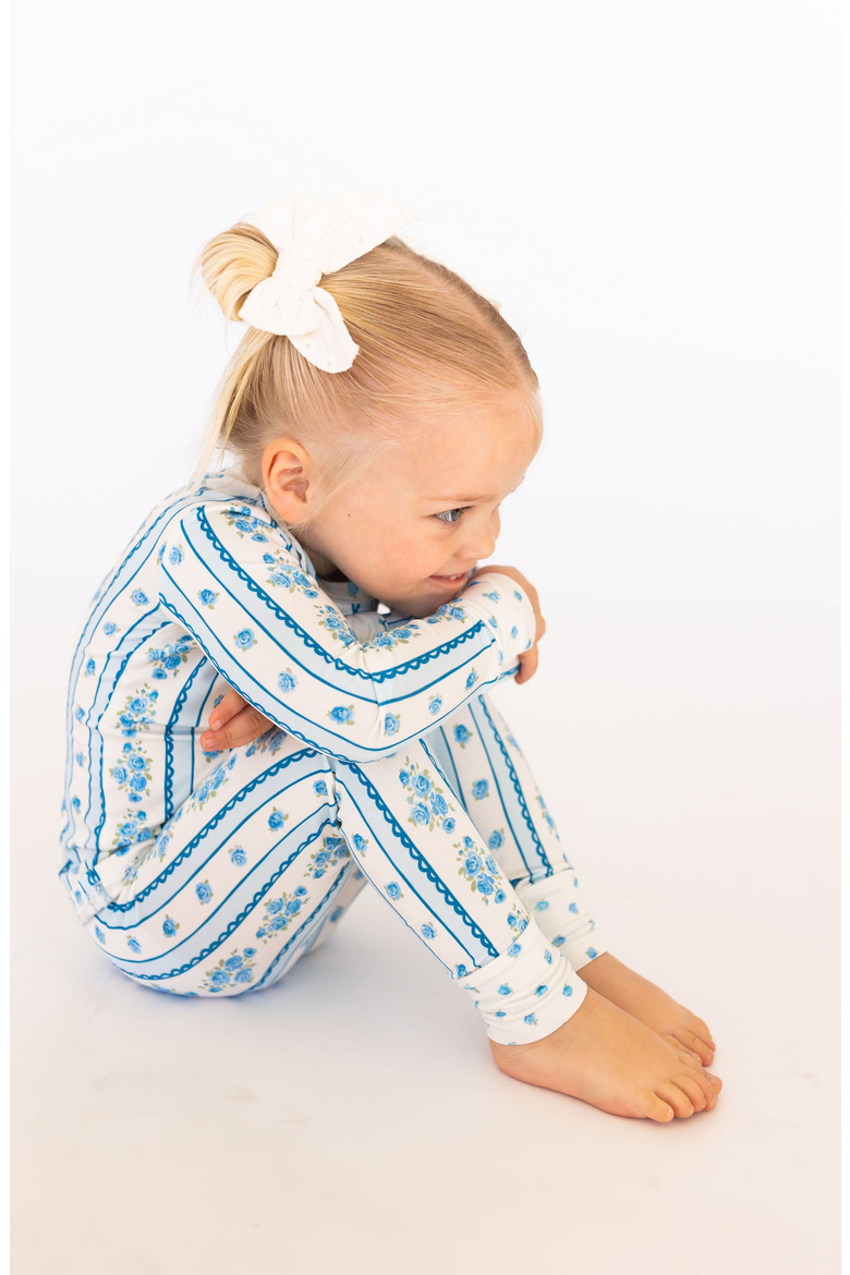 Forever Blooming Two Piece Set, Alternate, color, Cream / Blue