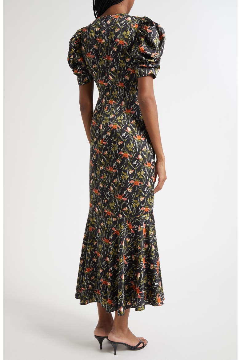 Windswept Meadow Wilma Dress, Alternate, color, BLACK MULTI