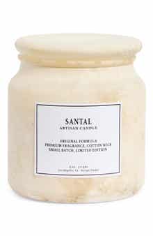 PORTOFINO CANDLES Santal Sandblasted Apothecary Jar Candle