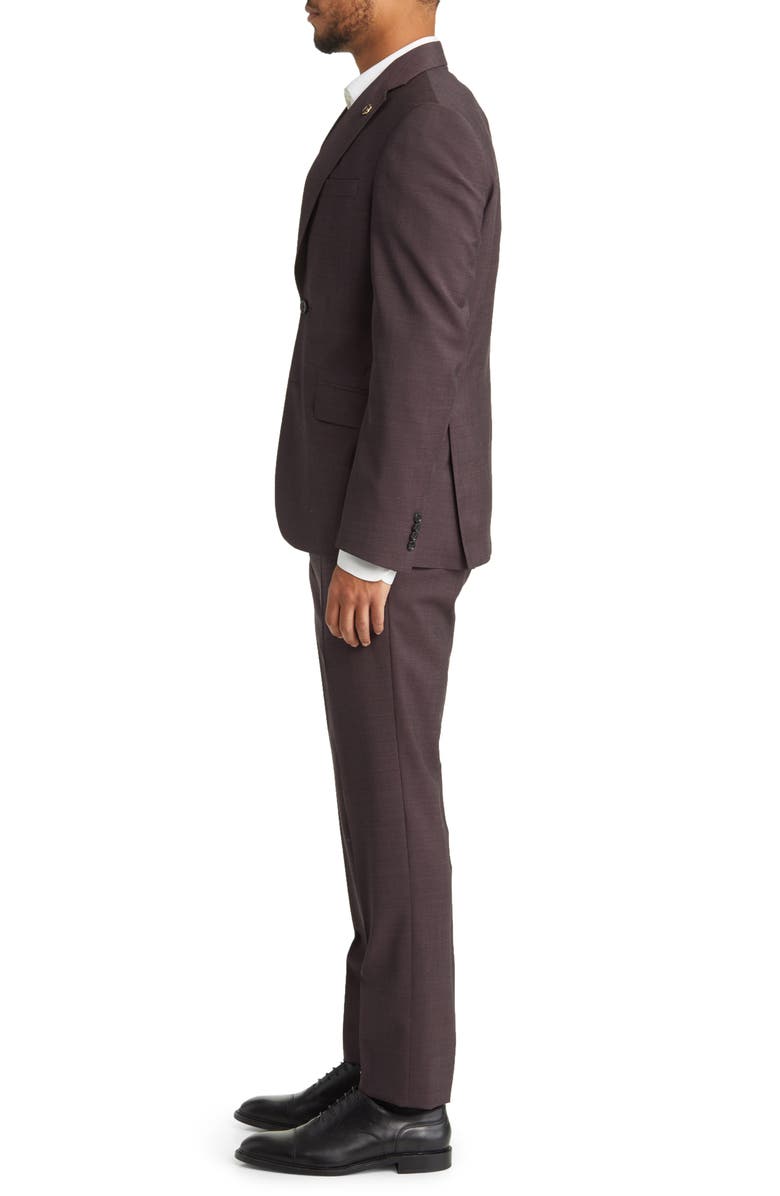 Ted Baker London Roger Extra Slim Fit Solid Wool Suit, Alternate, color,