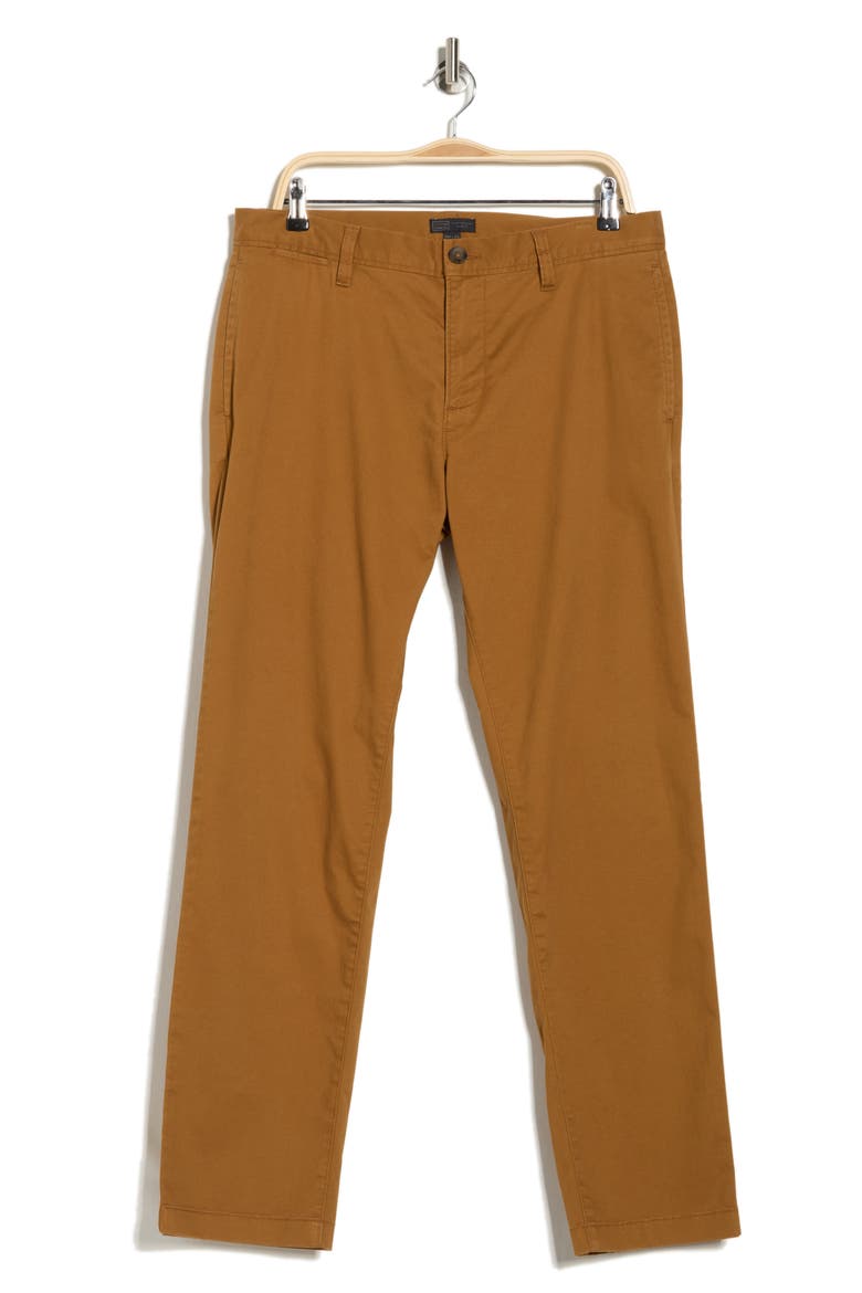 The Wallin Stretch Twill Trim Fit Chino Pants - 30-34 Inches Inseam, Alternate, color, BROWN RUBBER