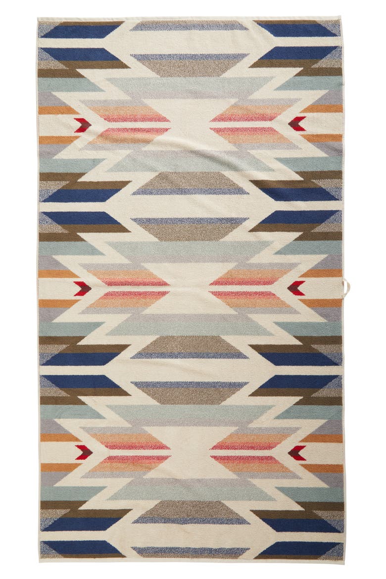 Oversize Jacquard Towel, Alternate, color, WYETH TRAIL