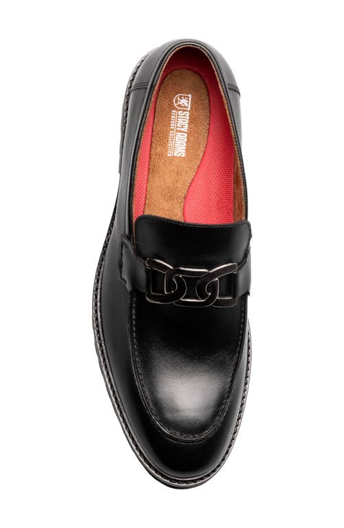Stacy Adams Hale Moc Toe Loafer In Black