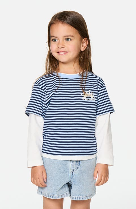 Kids' Road Trip Stripe Long Sleeve T-Shirt