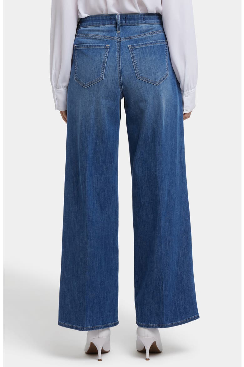 Teresa Pleated Wide Leg Jeans, Alternate, color, ROMANTIC INDIGO