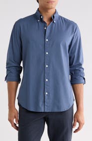 Bonobos Slim Fit Cotton & Linen Blend Long Sleeve Button-Down Shirt