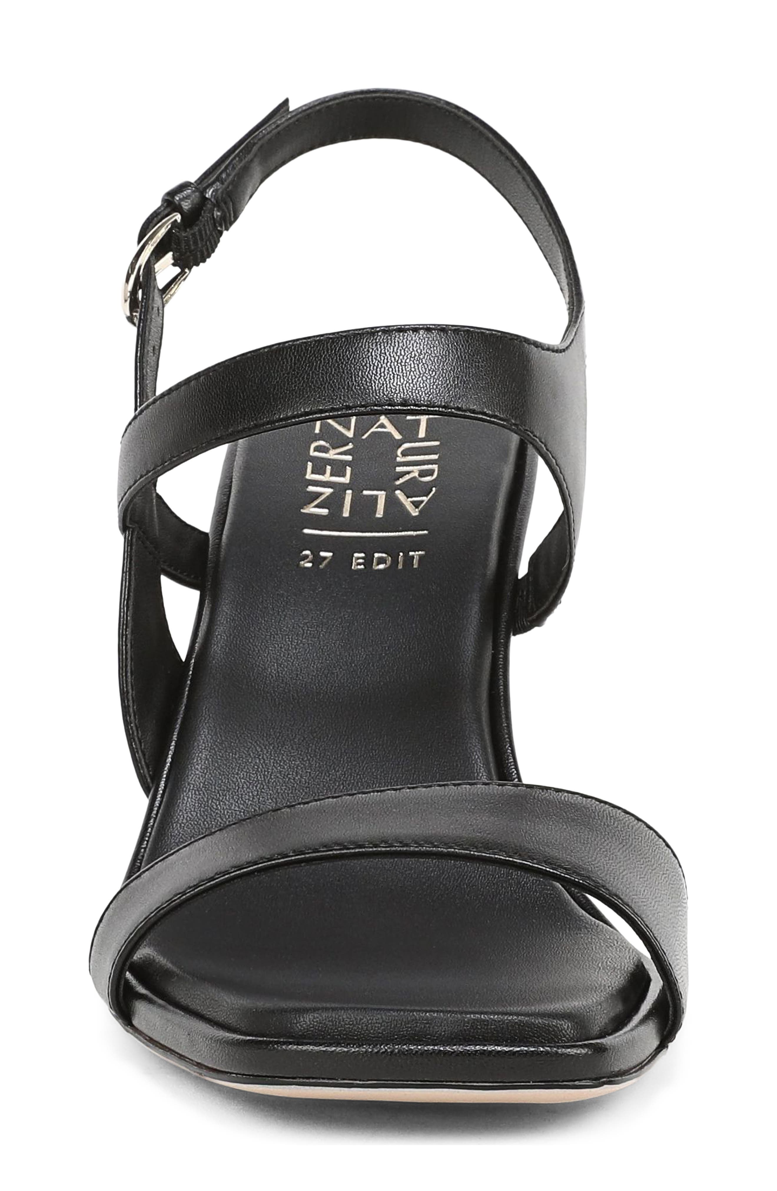 Suri Leather Sandal, Alternate, color, BLACK LEATHER